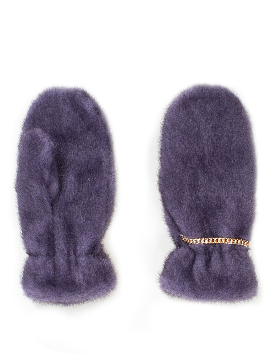 GUANTI FAUX FUR FAKE MINK,100%PL,MADE IN PRC    - PURPLE